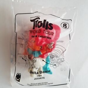 McDonald's 2020 Dreamworks Trolls World Tour - Delta Down #8 Happy Meal Toy